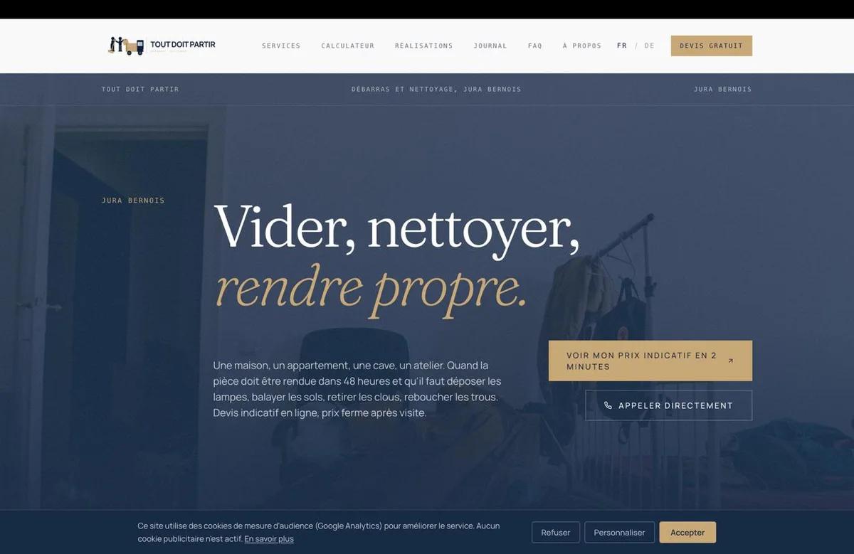 Site Tout Doit Partir débarras