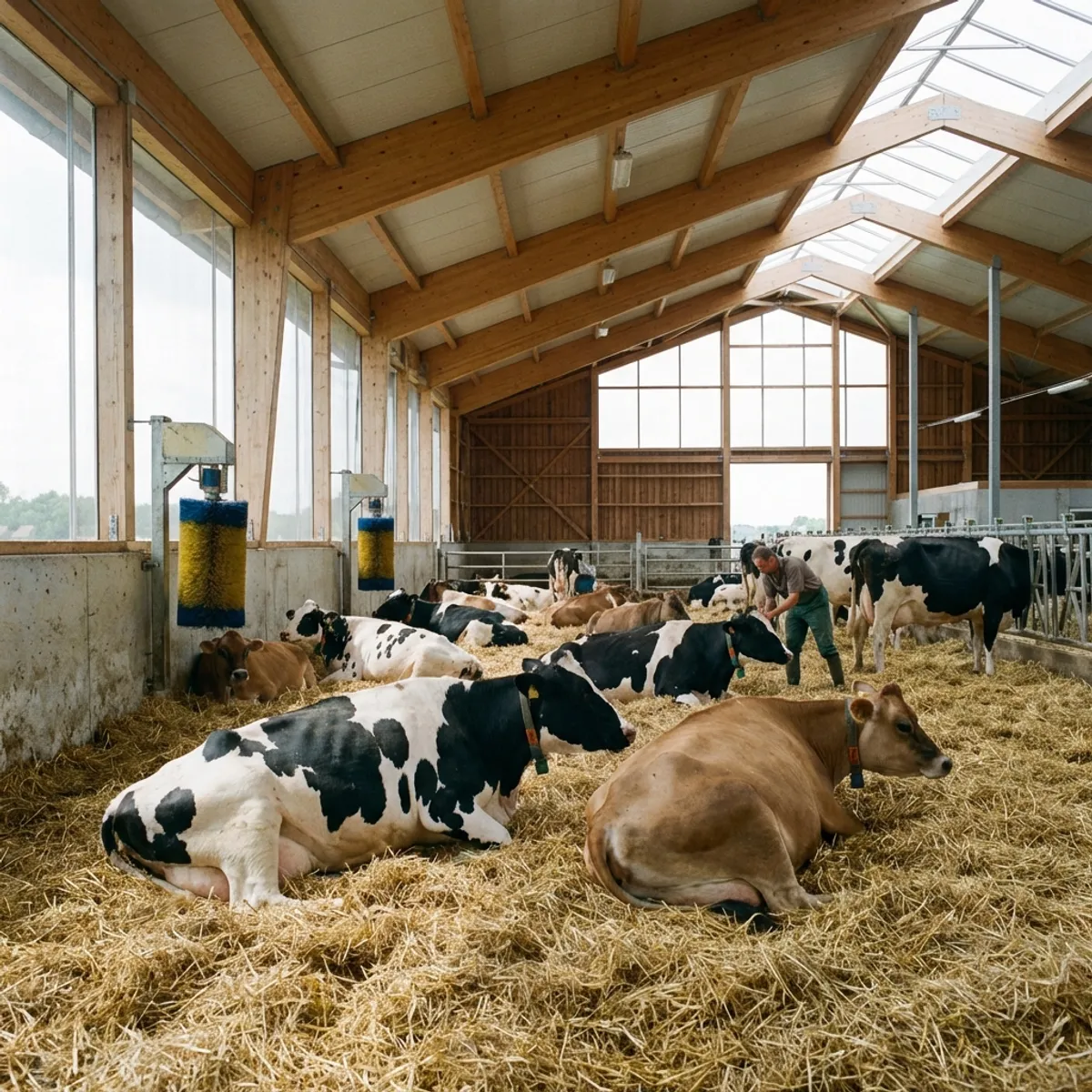 Videoüberwachungsinstallation für Landwirtschaftsbetrieb, IP-Kameras und NVR in Muriaux