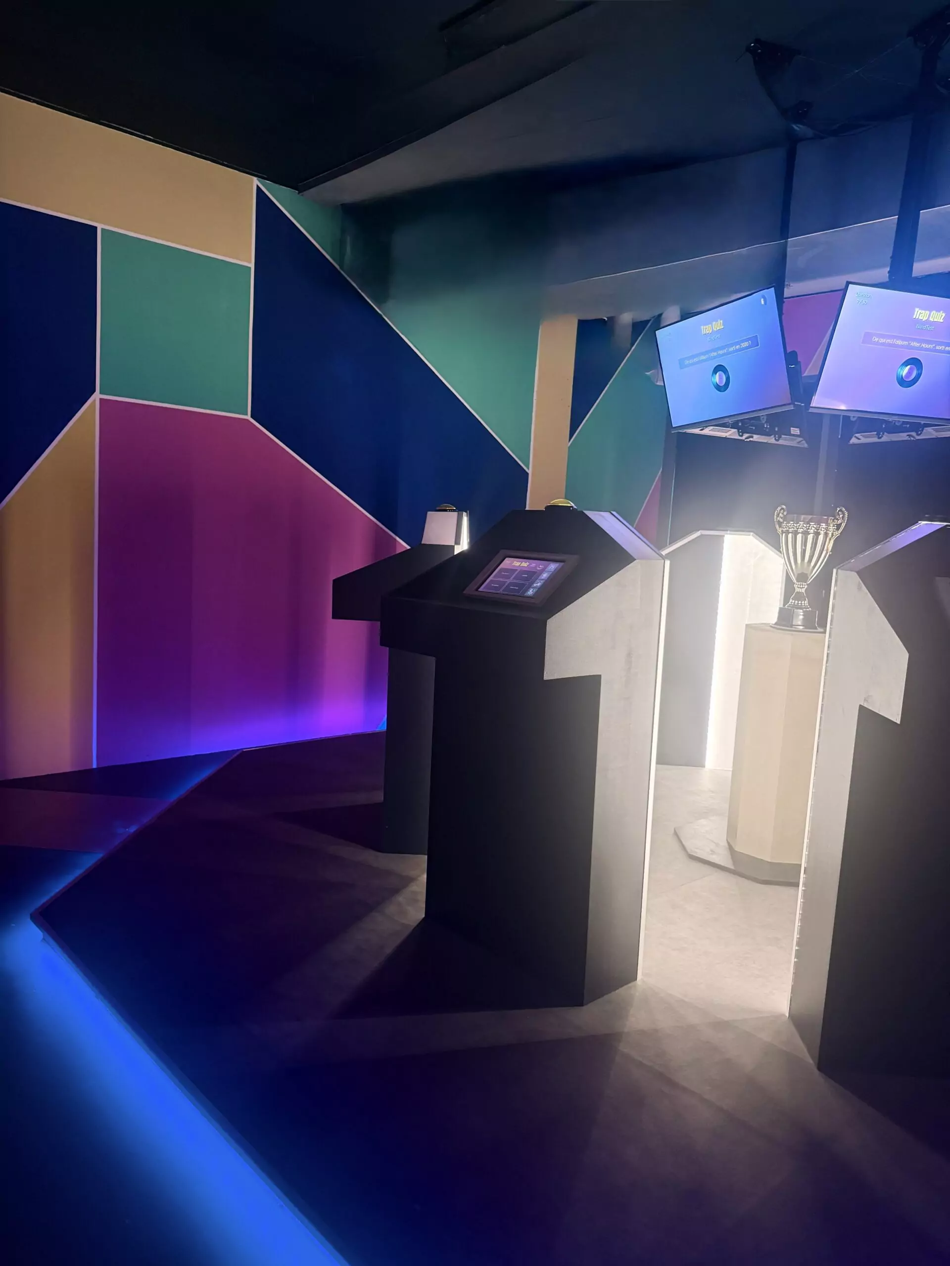 Interface de l'application Trap Quizz Mind-Trap — app interactive avec buzzers pour escape game